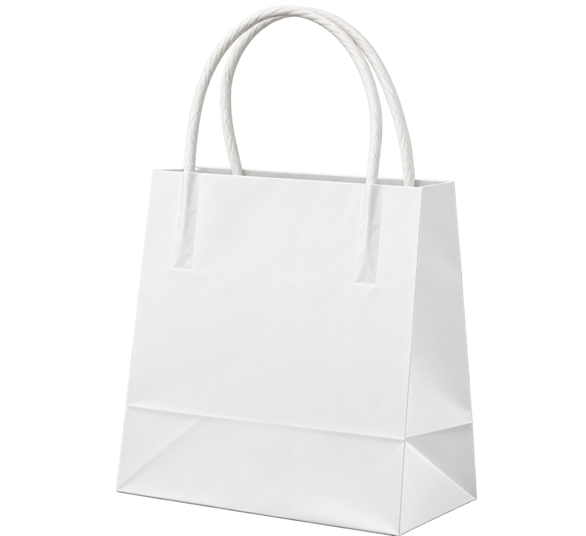 Paper Gift Bags with Handles, Coloured, Pack of 10