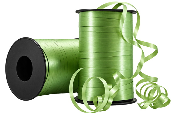 Crimped Curling Ribbon 5mm x 500m Roll Avocado
