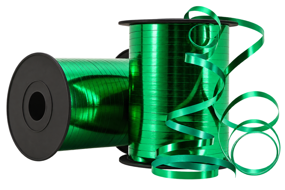 Metallic Curling Ribbon 5mm x 228m Roll Emerald
