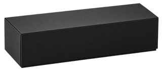 Embossed Black Wine Gift Box Single Bottle, 325 x 100 x 100mm